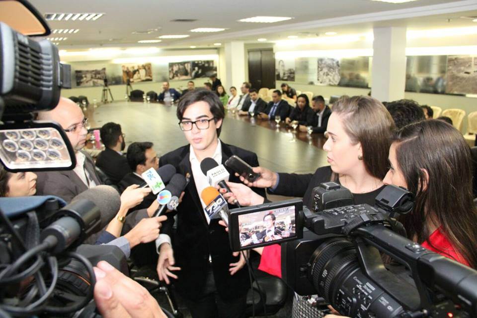 Presidente da sessão Jovem da Associação Comercial, Industrial e de Serviços de Goiás (Acieg), Guilherme Porfírio | Foto: Reprodução/ Redes Sociais