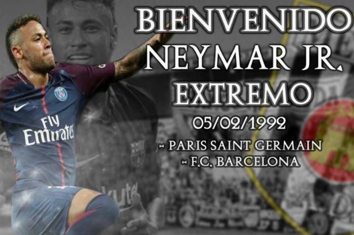 Mérida anunciou contratação de Neymar | Foto: Reprodução/ Twitter