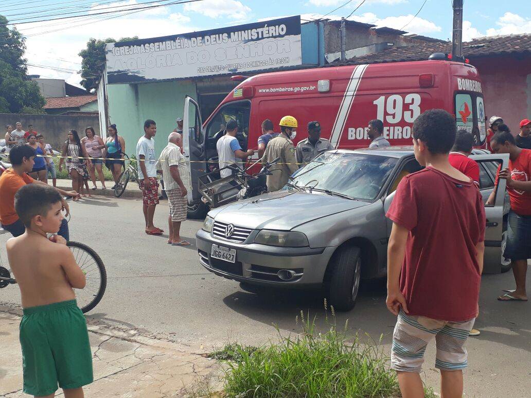 Helicóptero dos Bombeiros resgata vítima de acidente no Goiânia Viva | Foto: Leitor/ WhatsApp