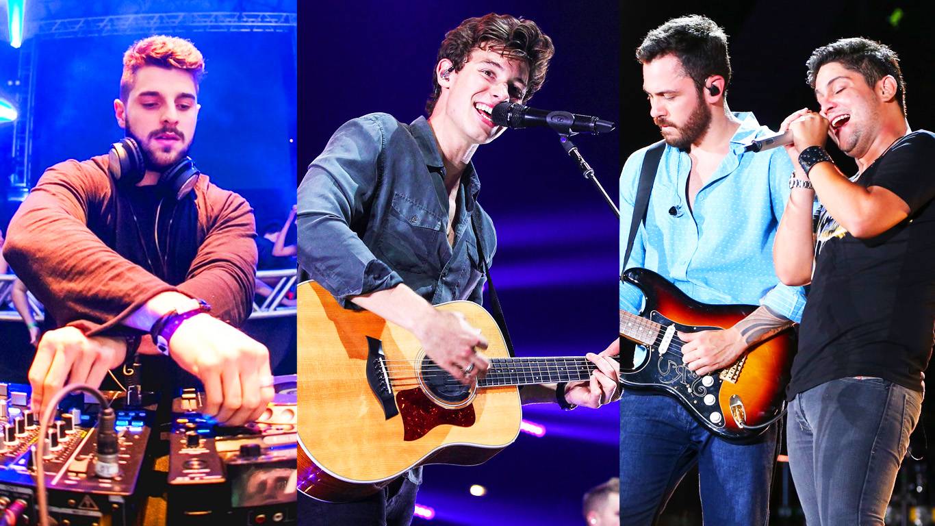 Alok, Shawn Mendes e Jorge & Matheus estão entre as atrações do Villa Mix 2018 em Goiânia | Foto: Divulgação