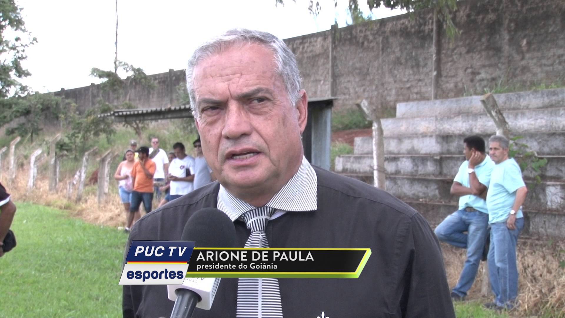 Presidente do Goiânia Arione José di Paula | Foto: Reprodução/PUC TV