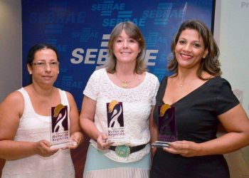Maria Aparecida, Rosimar Queiroz e Eleni Fernandes, ganhadoras da etapa estadual