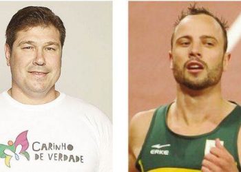 Aurélio Miguel e Oscar Pistorius: o escândalo envolvendo o judoca interessa mais ao Brasil, mas não à imprensa