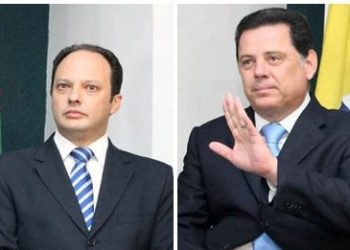 Secretário Joaquim Mesquita e governador Marconi Perillo (Foto: Reprodução)