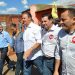 Vanderlan participou de uma caminhada ao lado do presidenciável, Eduardo Campos, e da vice, Marina Silva