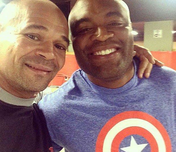 Cesário e Anderson Silva ( (Foto: Reprodução/ Instagram)