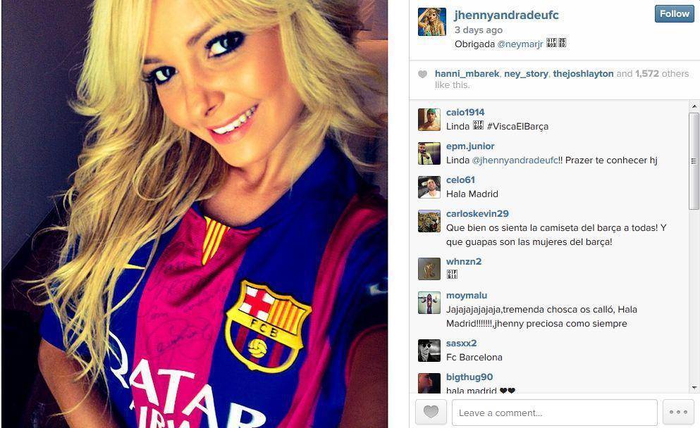 Ring girl ganha presentinho de Neymar Folha Z