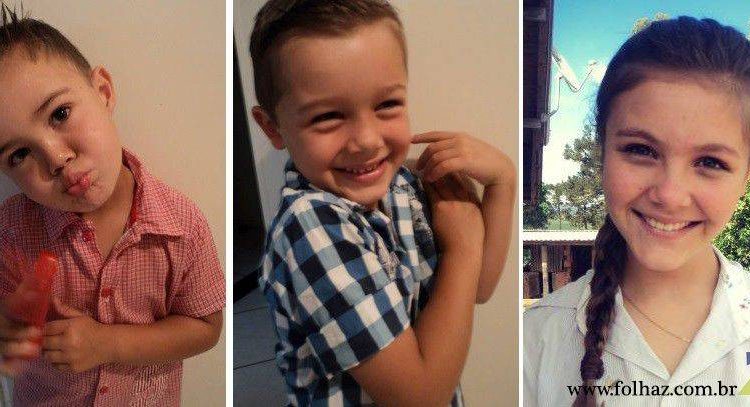 Igor Medeiros, de 4 anos, Vinícius, 6, e Schaiani, 14, foram enterrados com muita comoção na cidade de Petrolândia (Foto: Reprodução)