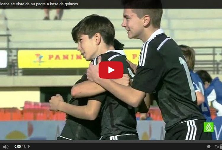 Filho de Zidane já chama a atenção em torneios internacionais (Foto: Reprodução)