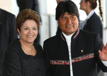 Morales esteve presente na posse de Dilma