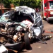 Fiat Strada ficou com a frente destruída (Foto: Divulgação)
