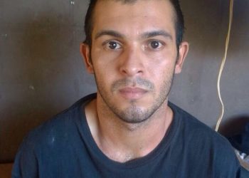 Willian no momento em que foi preso em Quirinópolis (Foto: Divulgação/PM)