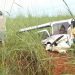 Avião fez pouso forçado em Quirinópolis (Foto: Whatsapp)