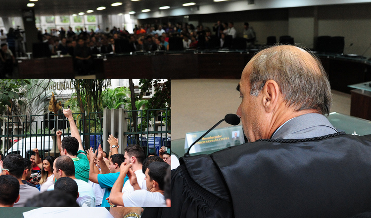 Concursados comemoram decisão do Tribunal de Justiça de Goiás (Foto; Reprodução TJGO)