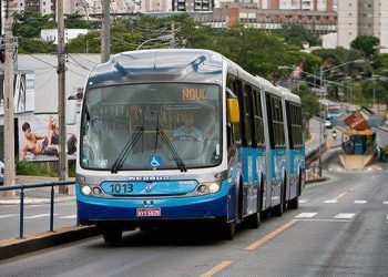 Ônibus que circula no Eixo Anhanguera (Foto: Metrobus)