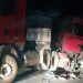 Acidente entre caminhões matou um motorista (Foto: Divulgação PRF)