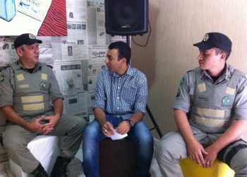 Policiais da 9ª CIPM falam sobre Operação Chamada Mais Segura (Foto: Guilherme Coelho)
