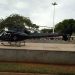 Helicóptero da PM desceu na Praça da T-8 (Foto: Divulgação)