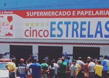 Supermercado onde aconteceu o crime (Foto: Divulgação PM)