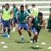 Jogadores treinam de olho no Corinthians (Foto: Site Goiás)