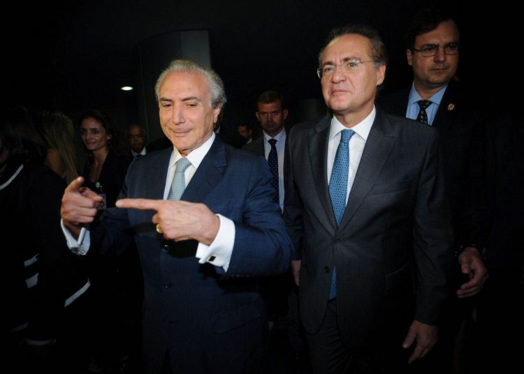 Vice-presidente Michel Temer se reúne com presidente do Senado Renan Calheiros (Foto: Fabio Rodrigues Pozzebom/Agência Brasil)