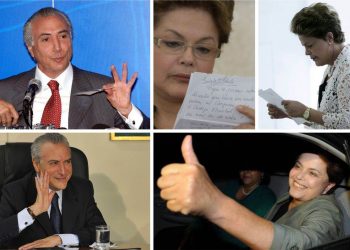 Relação amistosa entre Dilma Rousseff e Michel Temer parece ter chegado ao fim (Foto: Montagem)