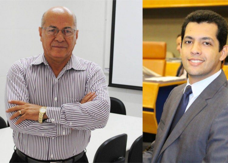 Pré-candidato em Aparecida Professor Alcides e vereador Thiago Albernaz (Foto: Reprodução)