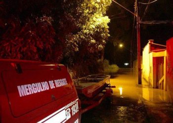 Bairro goianiense alagado pela enchente em janeiro
(Foto: Defesa Civil)