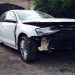 Volkswagen Jetta danificado foi recuperado pela PM (Foto: Ilustrativa)