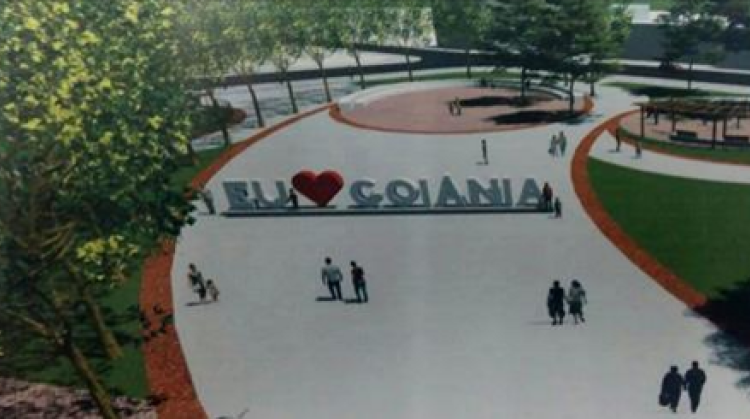 A Praça do Sol receberá um letreiro com a frase acima. | Foto: Divulgação