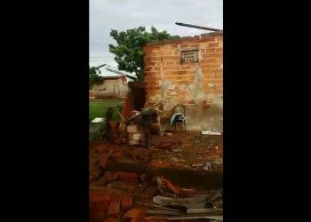 Casa de faxineira foi destruída pela chuva em Goiânia | Foto: Divugação