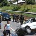 Acidente na Marginal Botafogo deixa trânsito lento, porém sem vítima| Foto: Reprodução