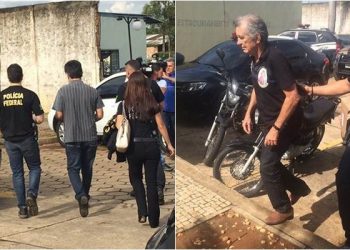 Policiais federais aposentados foram presos suspeitos de enviar uma bom a um advogado em Goiânia| Foto: Reprodução/G1