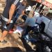Homem é agredido após tentar roubar uma caminhonete VW/Amaraok| Foto: Reprodução/Polícia Militar