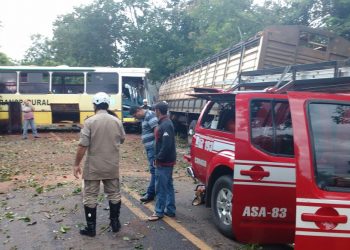 Dez pessoas ficaram feridas, dentre elas o motorista do ônibus com lesões mais graves, mas sem risco de morte | Foto: divulgação