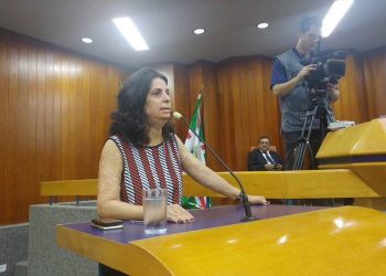 Vereadora Cristina Lopes fez denúncia importante na tribuna nesta terça-feira, 21 | Foto: Reprodução/Twitter da Vereadora