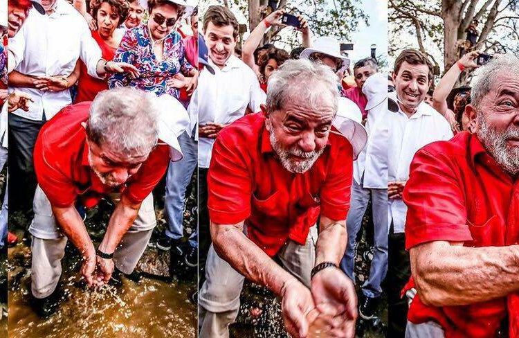 Lula voltou aos velhos tempos com o “banho de povo” na cidade de Monteiro (PB) | Foto: Reprodução/Stuckert