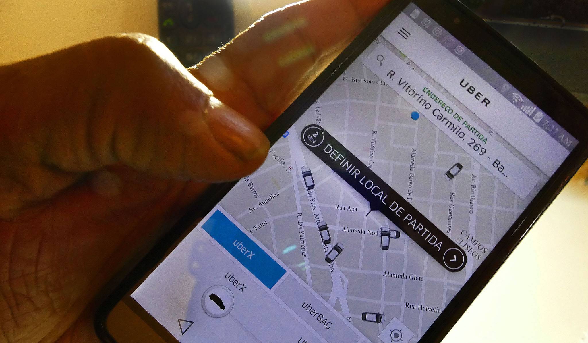 Taxa ao aplicativo Uber entra em discussão em Aparecida de Goiânia | Foto: Filipe Araújo/Fotos Públicas