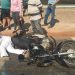 Motociclista ferido em acidente na Avenida Leste Oeste | Foto: Leitor Folha Z