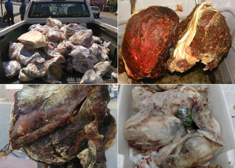 Foram apreendidos ao todo 2.805 kg de produtos de origem animal em 68 estabelecimentos visitados | Foto: Divulgação / Agrodefesa, Polícia Civil e Procon