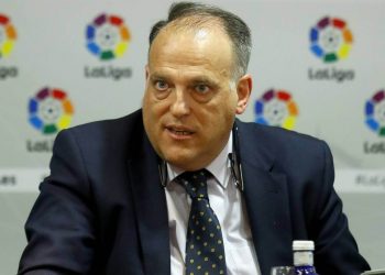 Presidente da Liga Espanhola Javier Tebas | Foto: Reprodução