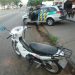Moto foi roubada pelo suspeito durante a fuga na Avenida T-62 | Foto: Divulgação / PM