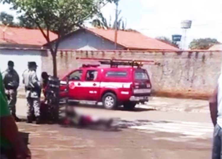 Homicídio e tentativa no Jardim Guanabara 3, em Goiânia | Foto: Leitor/ WhatsApp