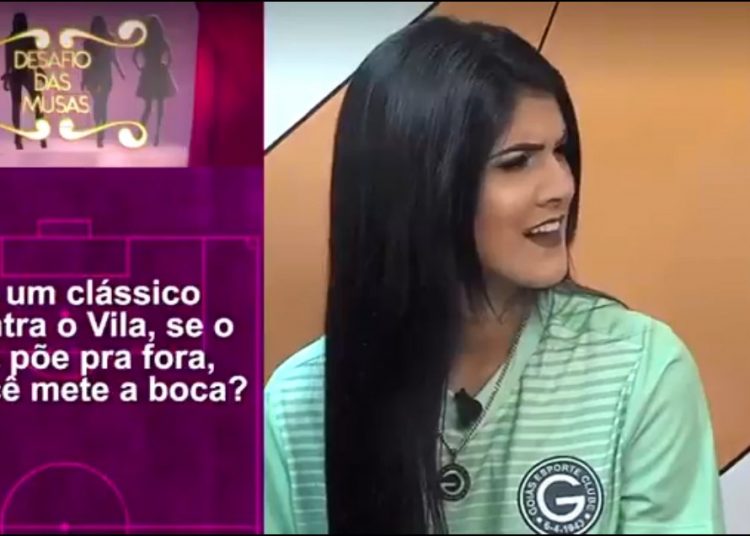 Musa do Goiás é submetida a perguntas sexuais e time promete represália | Foto: Reprodução/ TV Goiânia
