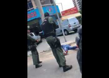 Assaltante é preso pelo GRAer na Avenida T-2 | Foto: Reprodução