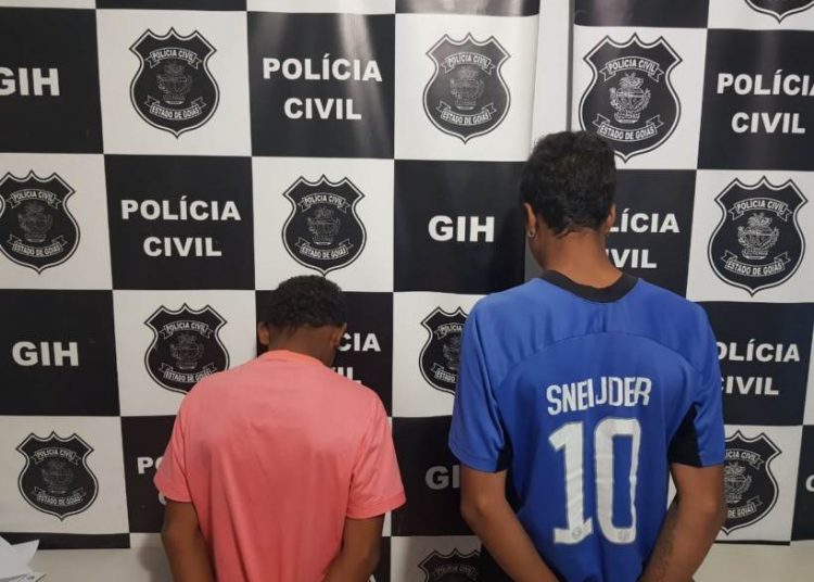 Adolescentes apreendidos suspeitos de participar de homicídio em Valparaíso | Foto: Divulgação/ Polícia Civil