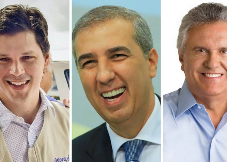 Daniel Vilela (MDB), José Eliton (PSDB) e Ronaldo Caiado (DEM) são os principais candidatos ao Governo de Goiás em 2018 | Foto: Divulgação