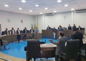 Vereadores derrubam por unanimidade veto do prefeito a plano de carreira. Aqueles a favor da pauta ficaram de pé | Foto: Folha Z