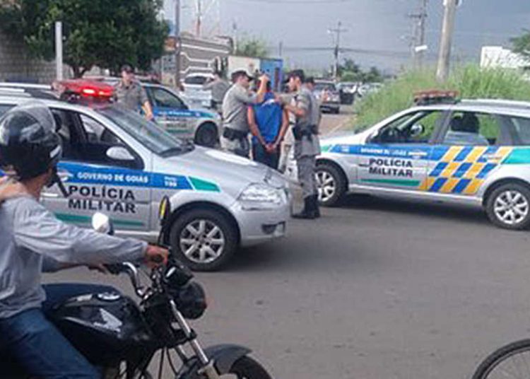 PM prende 2 após longa perseguição e tiroteio em Aparecida | Foto: Whatsapp