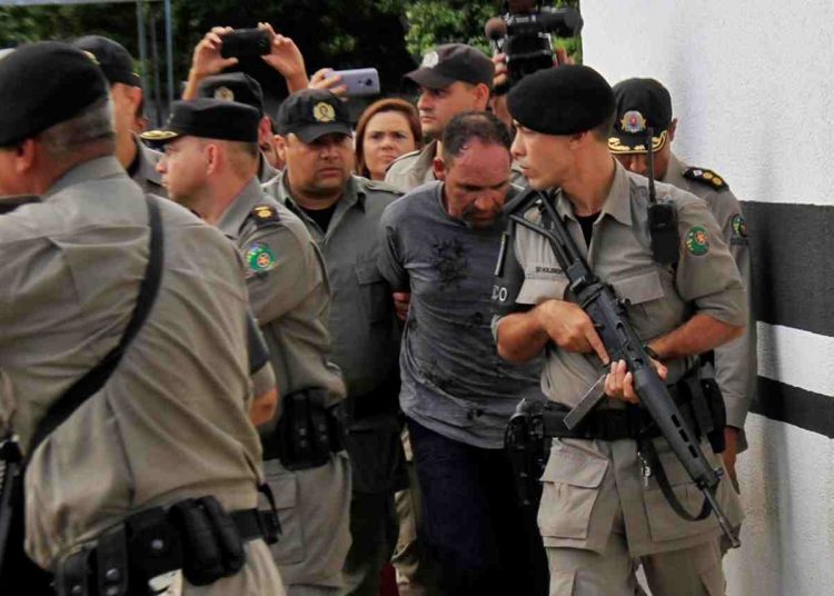 Após confessar que matou Vanusa, o empresário Camargo foi detido pela Polícia Militar (PM) | Foto: divulgação/PM